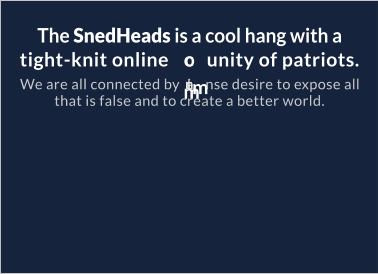 The SnedHeads is a cool hang with a